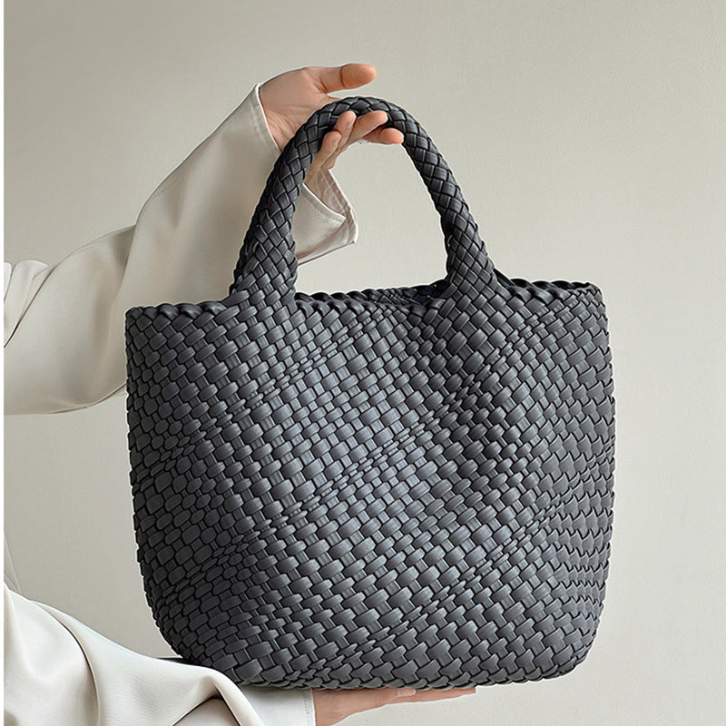 Bolso de gran capacidad tejido a mano para mujer - nexbuy.com.mx