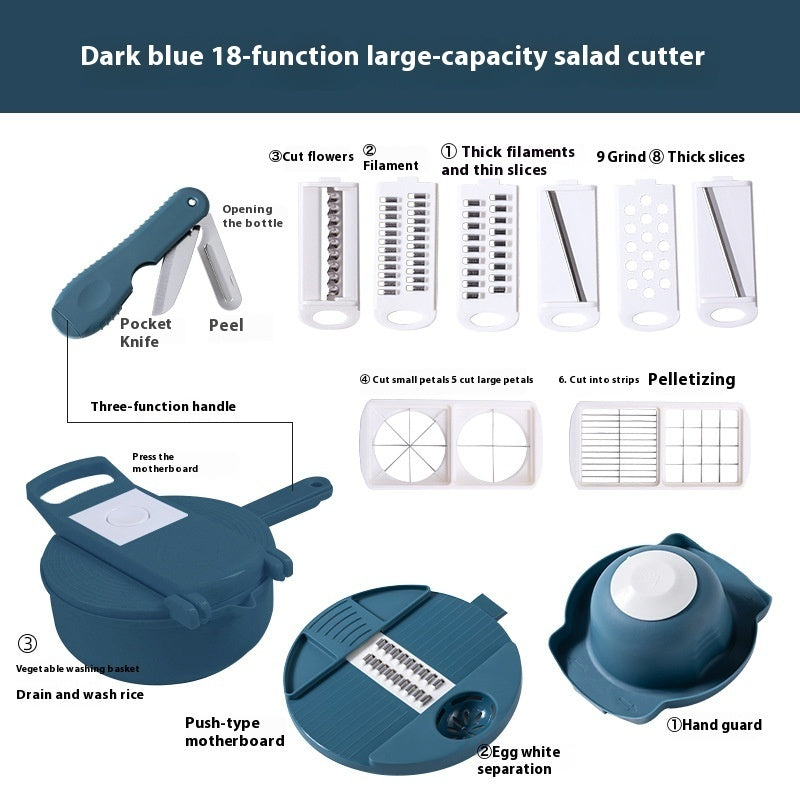 Kitchen Chopper Rebanadora de corte de papas multifuncional - nexbuy.com.mx