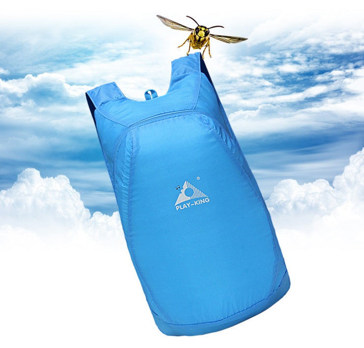 Backpack Ligera de Nylon Plegable, Impermeable para senderismo, viajes Marca PLAY KING - nexbuy.com.mx