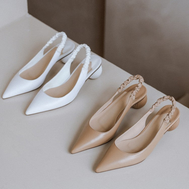 Tacón Esférico de Cuero – Diseño Vanguardista y Elegancia Atemporal - nexbuy.com.mx