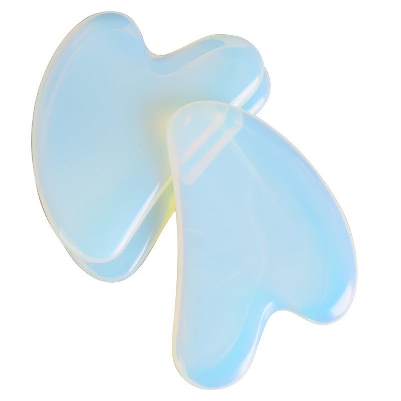 Ópalo en forma de corazón Gua Sha Equipo de belleza para masajes - nexbuy.com.mx