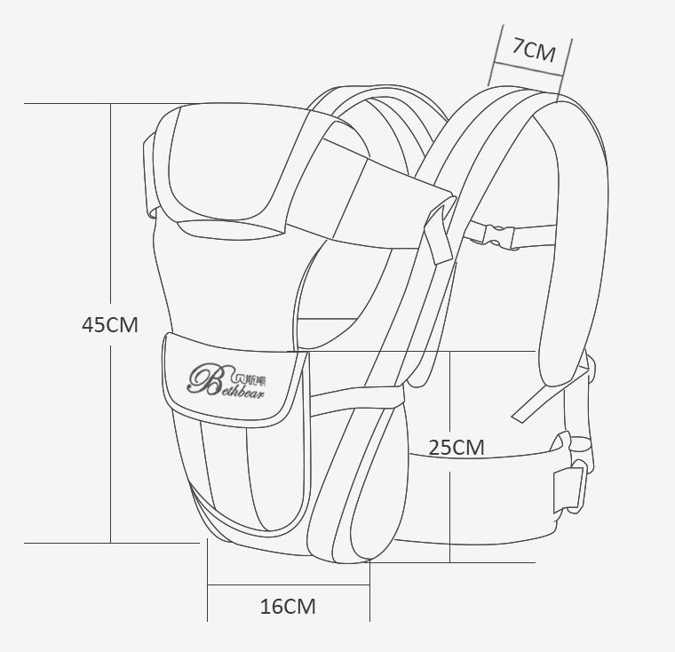 Portabebés de doble hombro para viaje madre/padre e hijo - nexbuy.com.mx