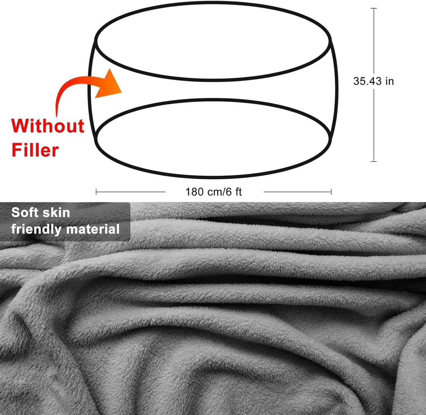 Funda para Puff - Comodidad y Estilo para Tu Espacio - nexbuy.com.mx