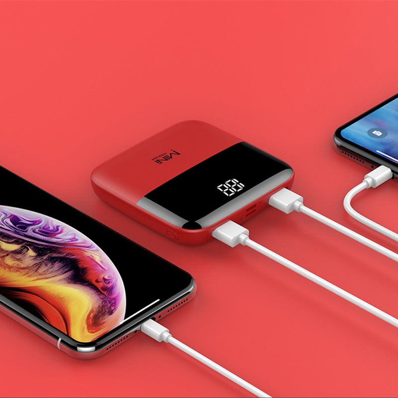 Mini Batería Portátil 10,000 mAh con Pantalla Frontal - nexbuy.com.mx