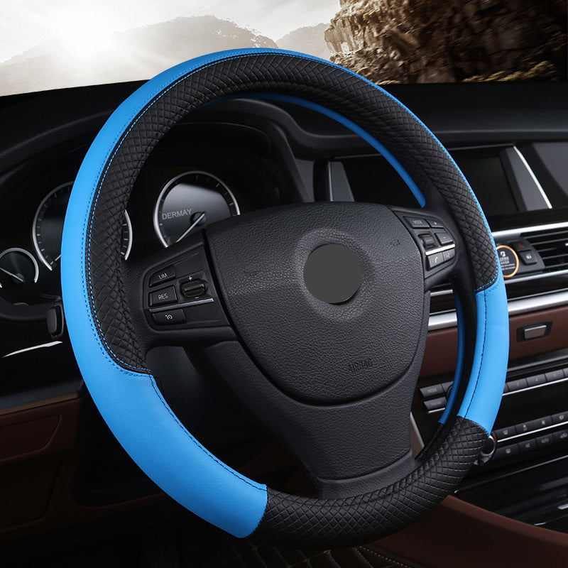Funda Universal de Cuero para Volante de Auto - Comodidad y Estilo de Alta Calidad - nexbuy.com.mx