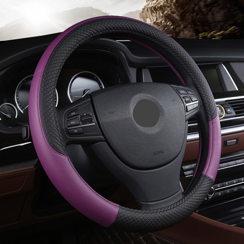 Funda Universal de Cuero para Volante de Auto - Comodidad y Estilo de Alta Calidad - nexbuy.com.mx