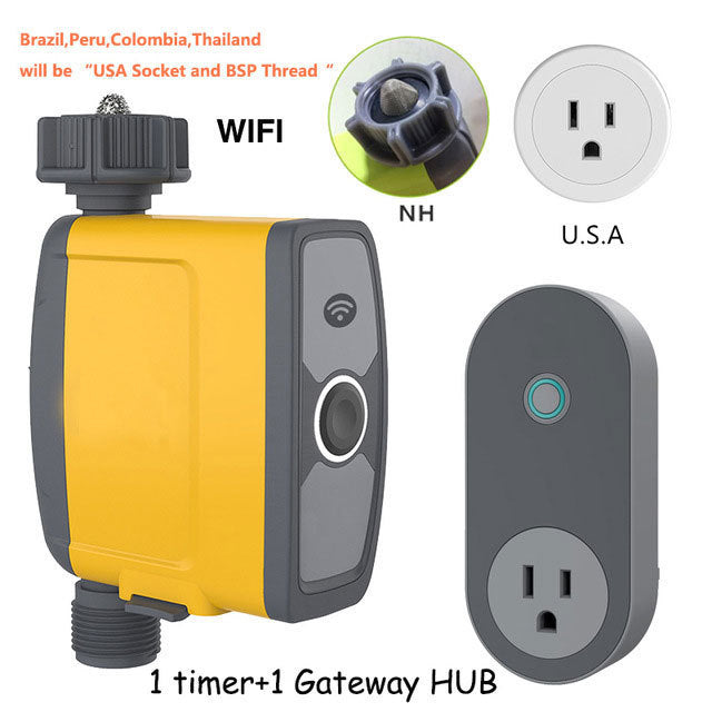 Temporizador De Agua Wifi Riego | Control de Voz y Aplicación para Riego Inteligente - nexbuy.com.mx