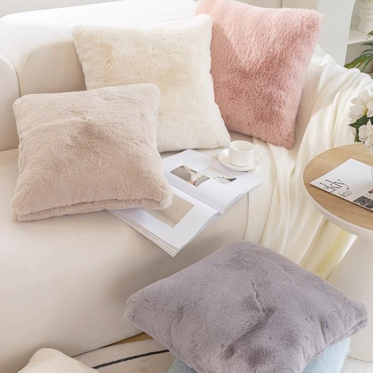 Almohada de Cama y Cojín de Sofá con Funda de Felpa - Comodidad y Estilo - nexbuy.com.mx