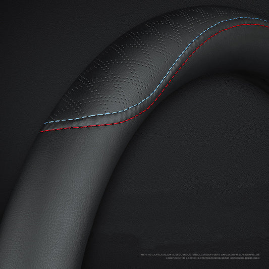 Funda Universal de Cuero para Volante de Auto - Estilo Clásico y Alta Comodidad - nexbuy.com.mx