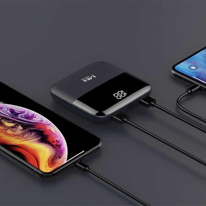 Mini Batería Portátil 10,000 mAh con Pantalla Frontal - nexbuy.com.mx