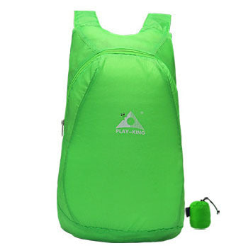 Backpack Ligera de Nylon Plegable, Impermeable para senderismo, viajes Marca PLAY KING - nexbuy.com.mx