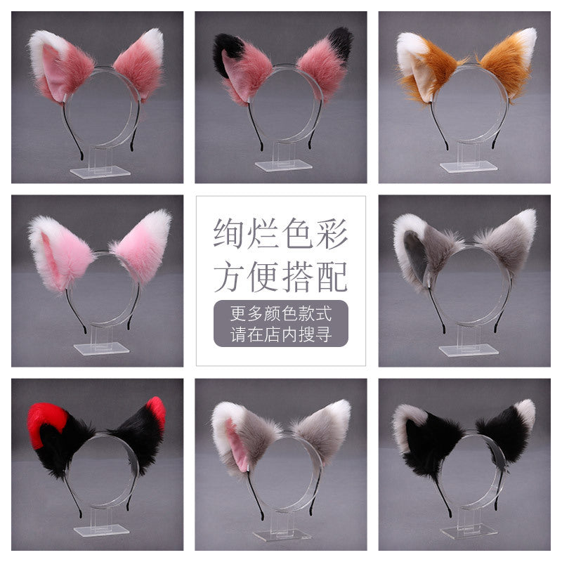 orejas de zorro, diadema para el cabello varios colores - nexbuy.com.mx