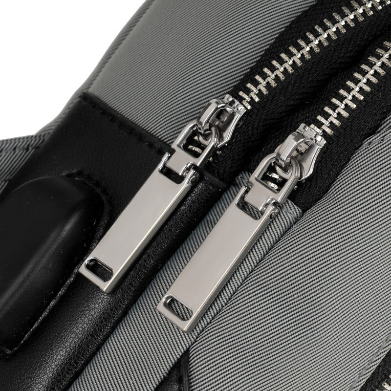 Bolsa de Hombro para Hombre XB32 - Azul (Paquete Pequeño con USB)