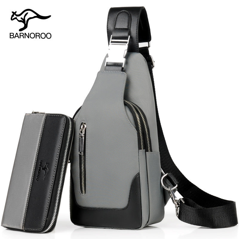 Bolsa de Hombro para Hombre XB32 - Azul (Paquete Pequeño con USB)