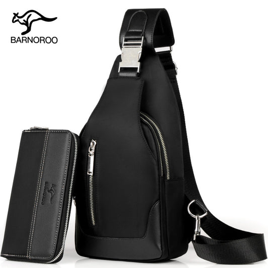 Bolsa de Hombro para Hombre XB32 - Azul (Paquete Pequeño con USB)