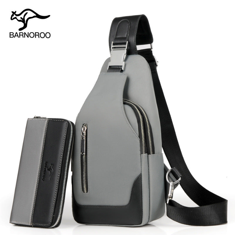 Bolsa de Hombro para Hombre XB32 - Azul (Paquete Pequeño con USB)