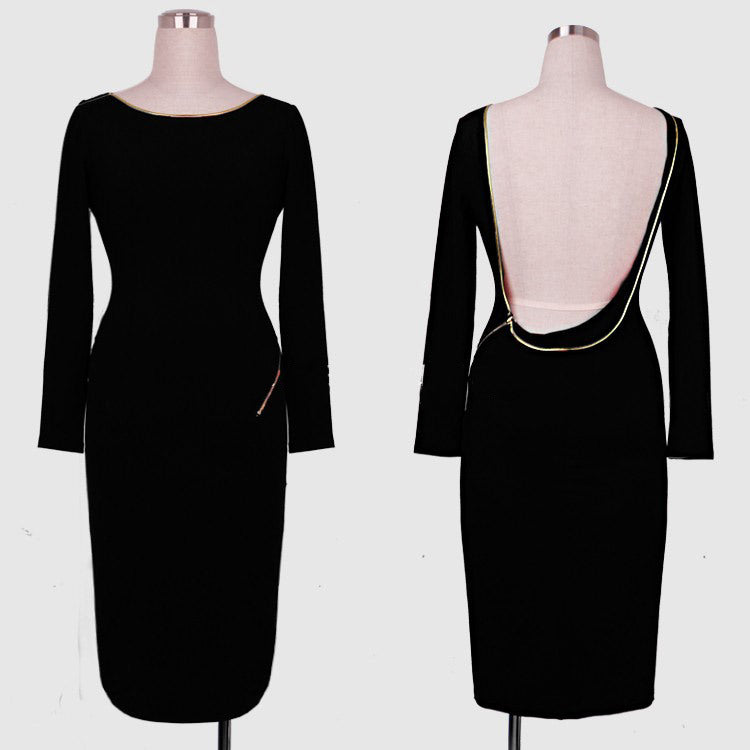Vestido de noche espalda descubierta - nexbuy.com.mx
