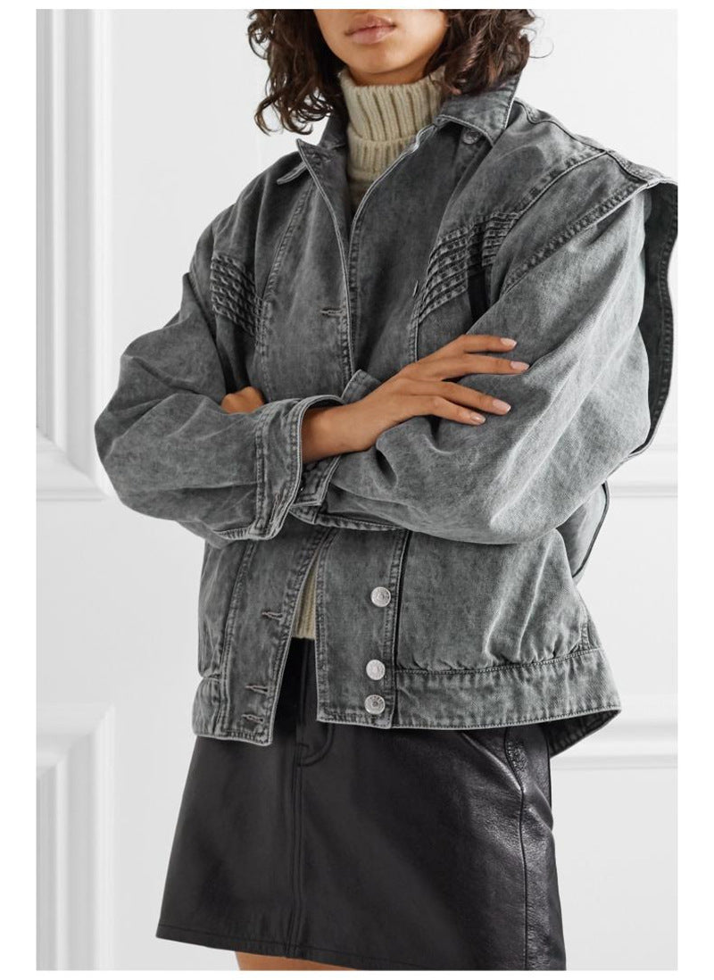 Jacket Vaquera con Mangas Desmontables para Mujer – 2 en 1 - chaqueta y Chaleco en Mezclilla de Algodón - nexbuy.com.mx