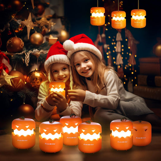 Pequeña lámpara LED nocturna plegable con forma de calabaza para fiesta de Halloween - nexbuy.com.mx