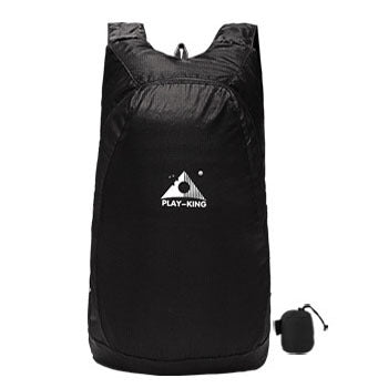 Backpack Ligera de Nylon Plegable, Impermeable para senderismo, viajes Marca PLAY KING - nexbuy.com.mx