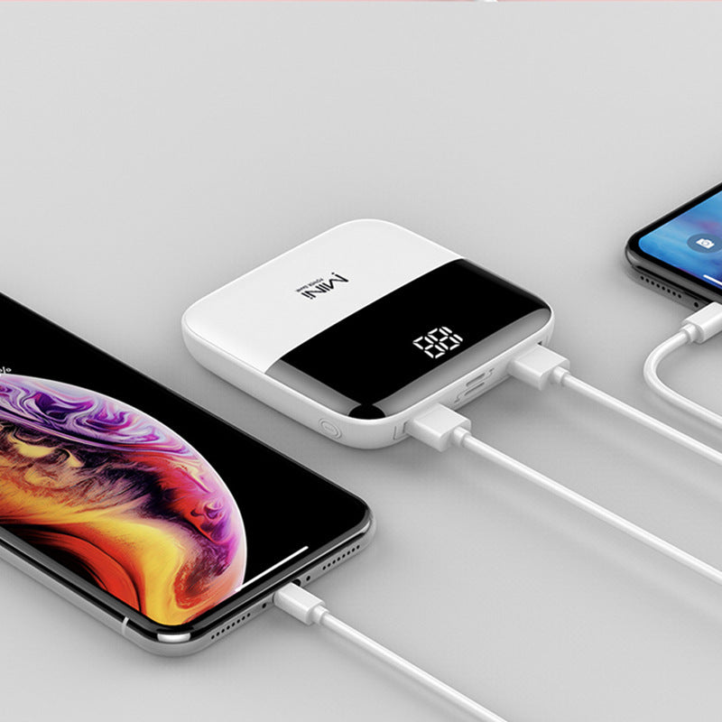 Mini Batería Portátil 10,000 mAh con Pantalla Frontal - nexbuy.com.mx