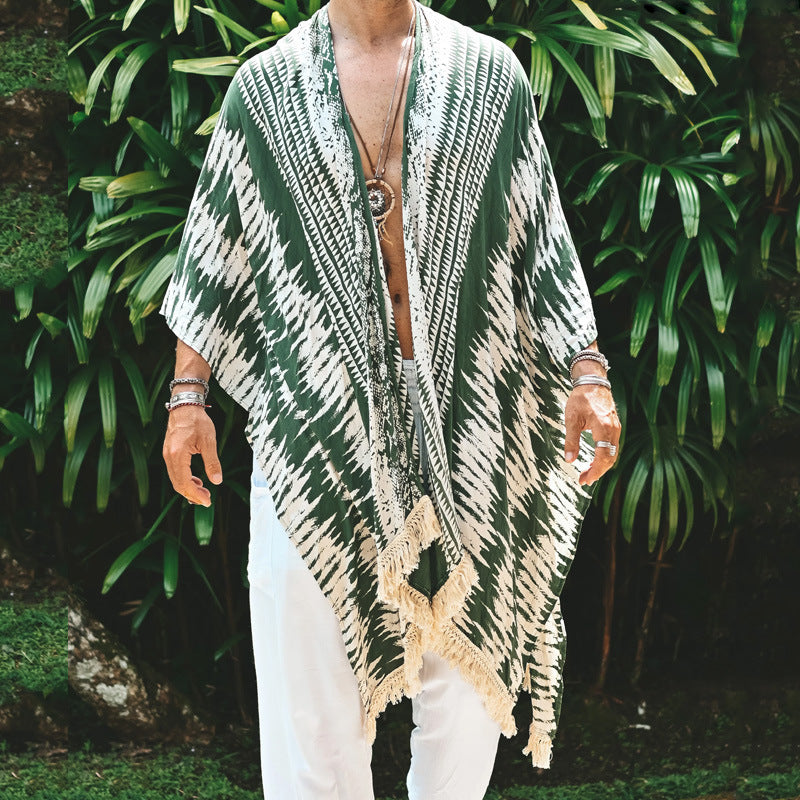 Capa de playa estampada para hombre Trendy Loose - nexbuy.com.mx