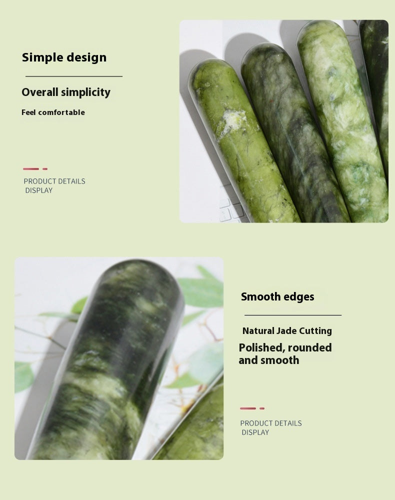 Bastón de Masaje para acupuntura de Jade Belleza Xiuyan