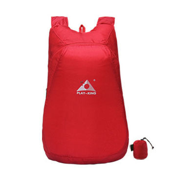 Backpack Ligera de Nylon Plegable, Impermeable para senderismo, viajes Marca PLAY KING - nexbuy.com.mx