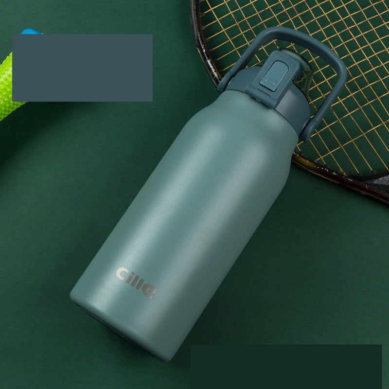 Botella con popote de acero inoxidable - nexbuy.com.mx