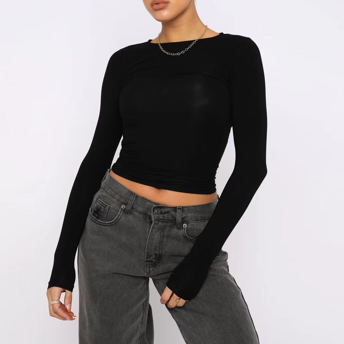 Jersey Fit Slim Casual en colores sólidos - nexbuy.com.mx