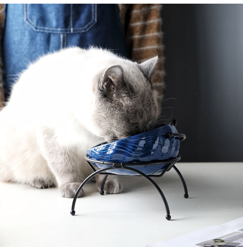 Plato para Perros y Gatos de Cerámica con Rejilla - nexbuy.com.mx