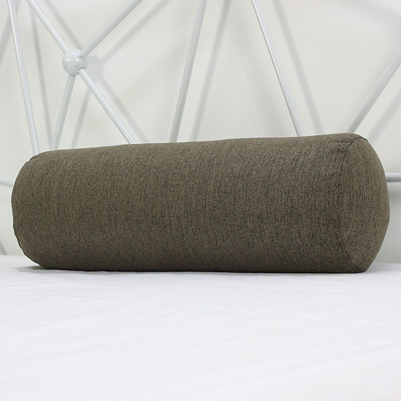 Almohada Cilíndrica de Algodón y Lino - Soporte Lumbar y Estilo Moderno - nexbuy.com.mx