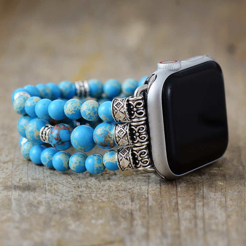 Pulsera Elástica de 7 Colores Hecha a Mano para Reloj Inteligente - Compatible con Apple Watch y Samsung - nexbuy.com.mx