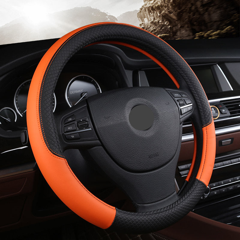 Funda Universal de Cuero para Volante de Auto - Comodidad y Estilo de Alta Calidad - nexbuy.com.mx