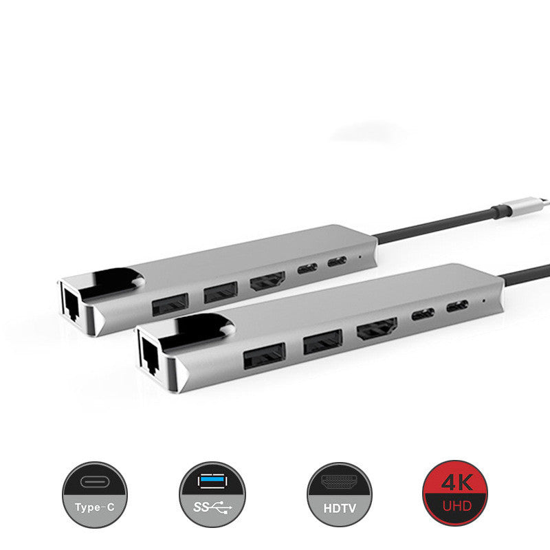 Hub 6 en 1 para Laptop – Conectividad Compacta y Eficiente - nexbuy.com.mx