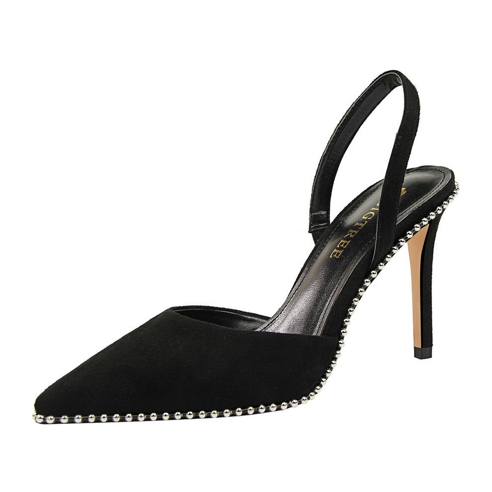 Tacones Altos con perlas de metal - nexbuy.com.mx
