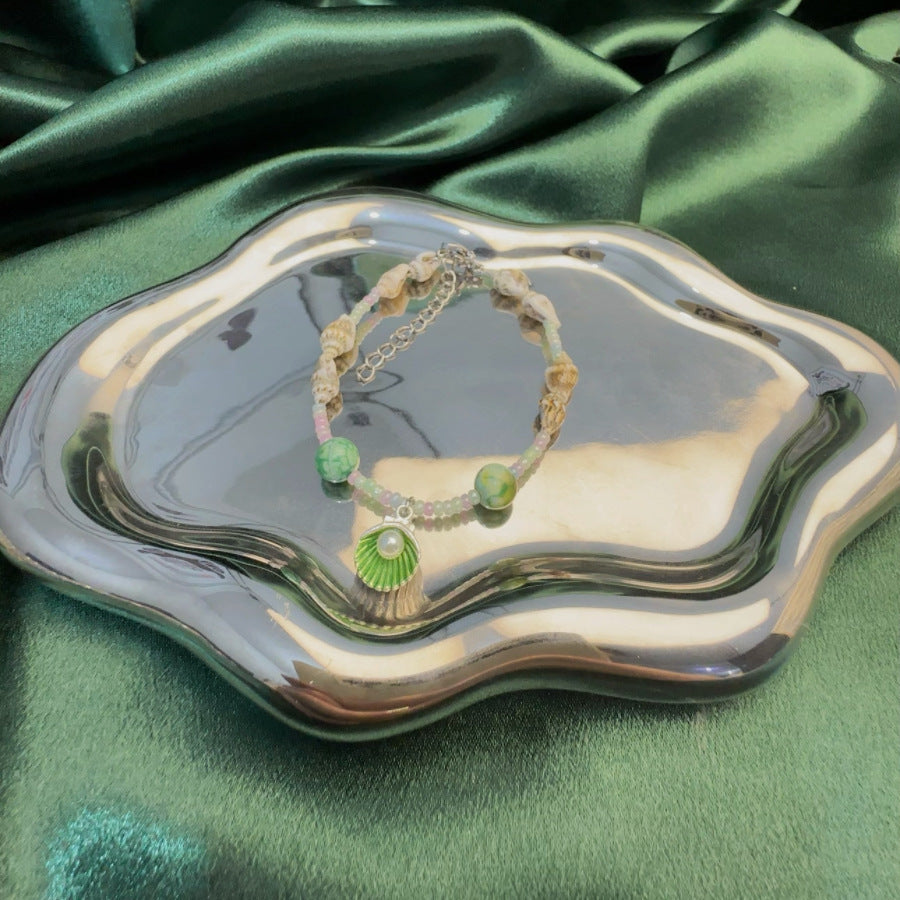 Pulsera Marina con Caracoles y Dije de Concha - Estilo Playero y Natural - nexbuy.com.mx