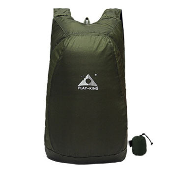 Backpack Ligera de Nylon Plegable, Impermeable para senderismo, viajes Marca PLAY KING - nexbuy.com.mx