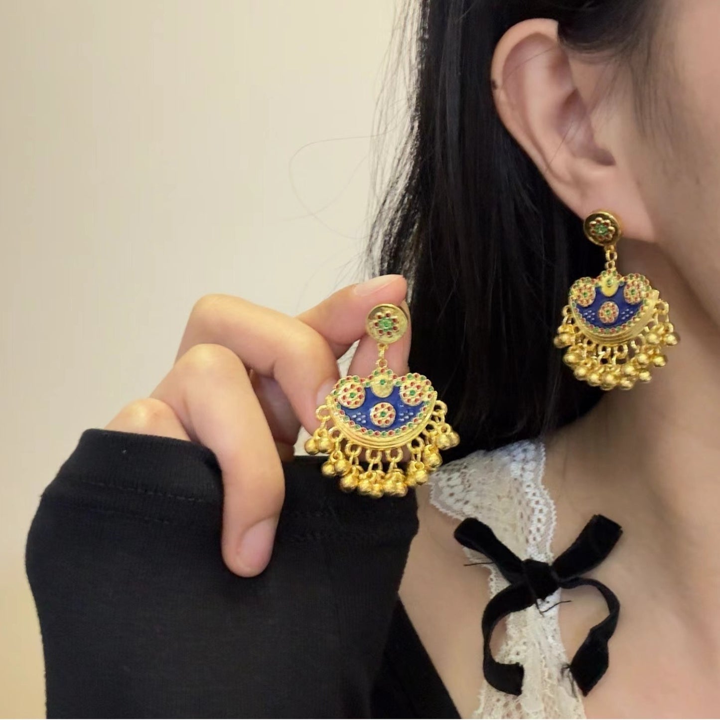 Aretes de Flor y Hojas para Mujer - nexbuy.com.mx