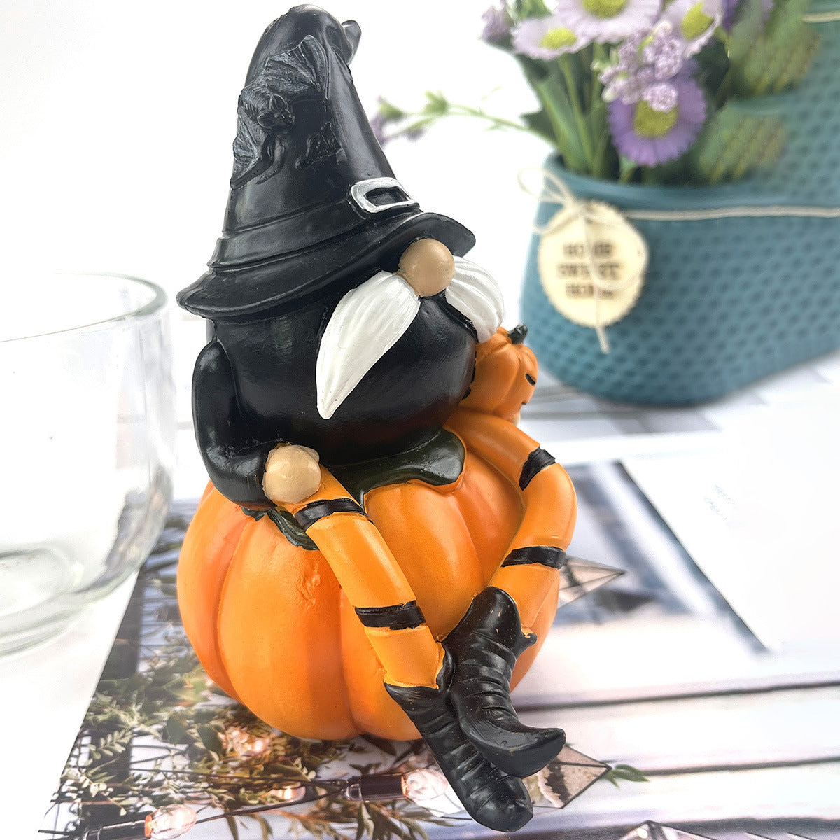 Decoraciones de calabaza de resina - nexbuy.com.mx