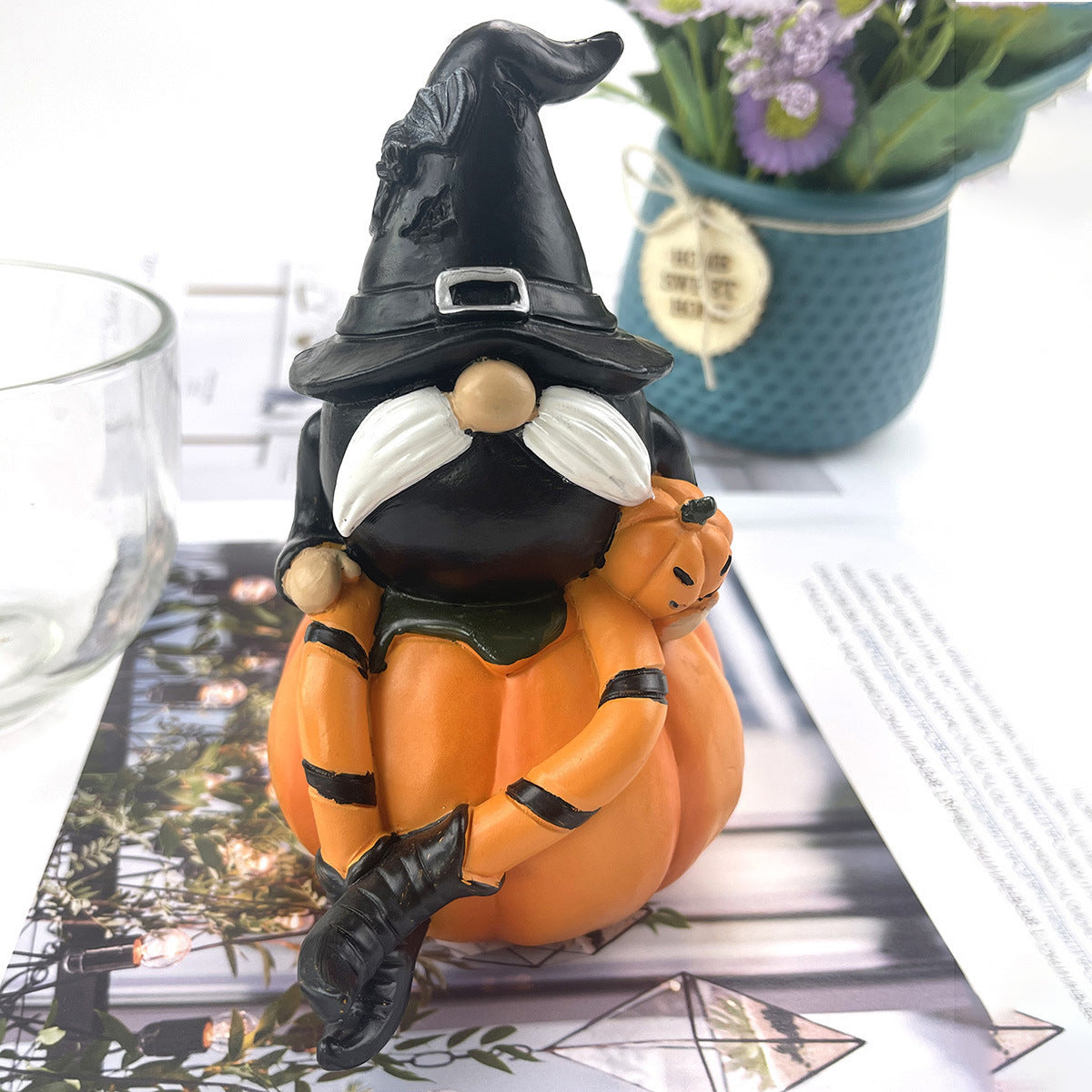 Decoraciones de calabaza de resina - nexbuy.com.mx