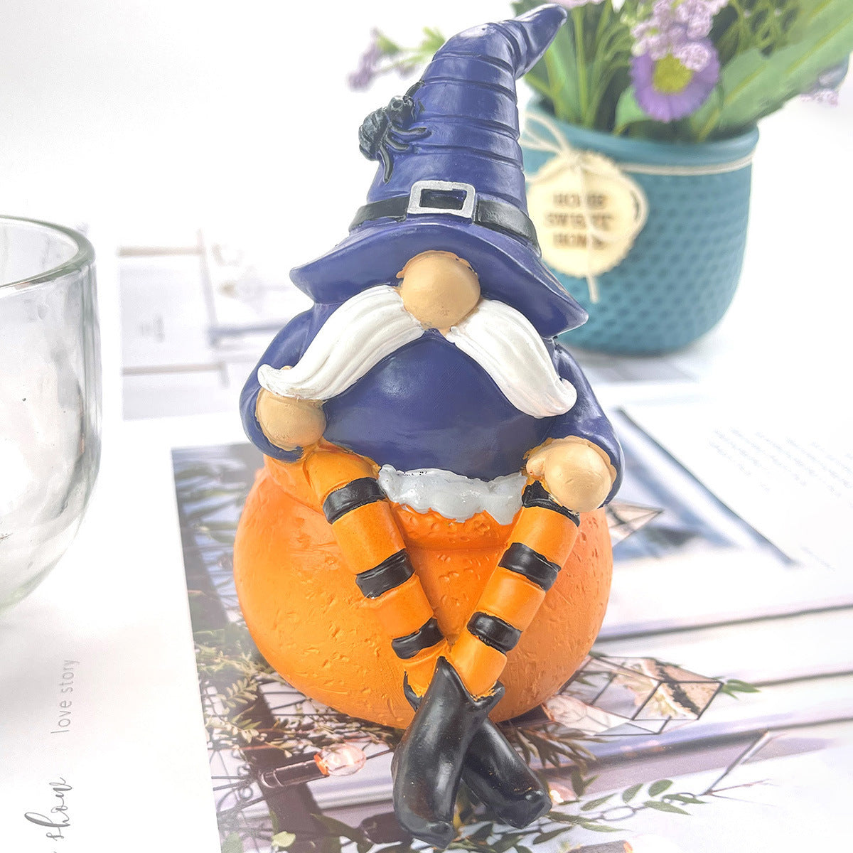Decoraciones de calabaza de resina - nexbuy.com.mx