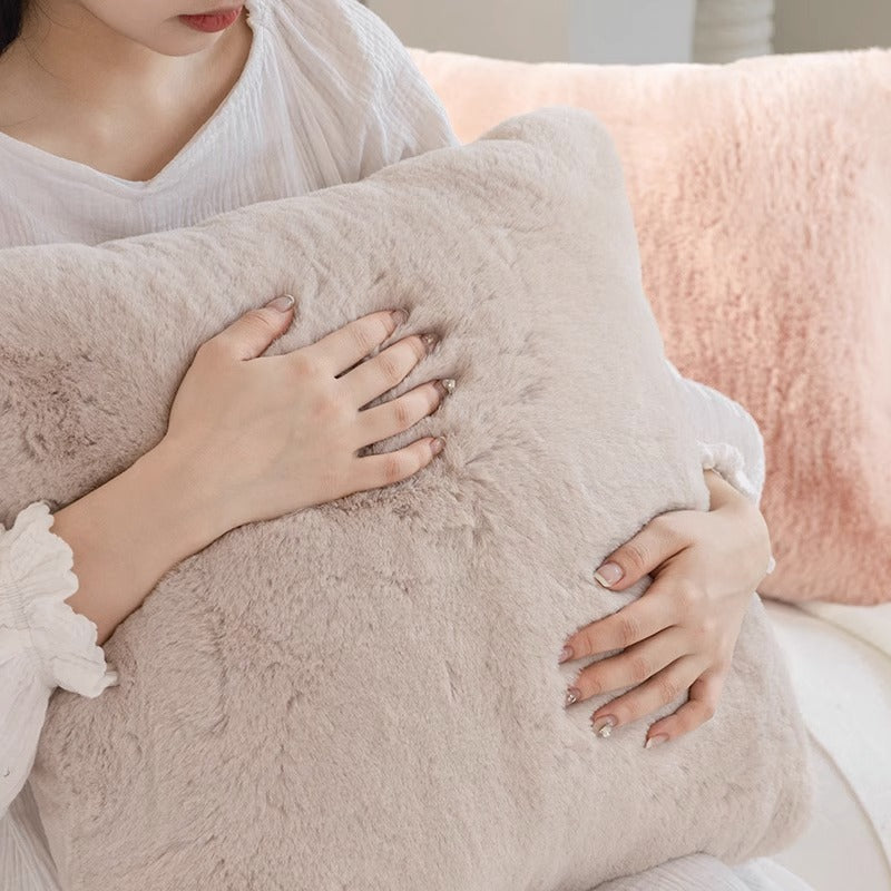 Almohada de Cama y Cojín de Sofá con Funda de Felpa - Comodidad y Estilo - nexbuy.com.mx