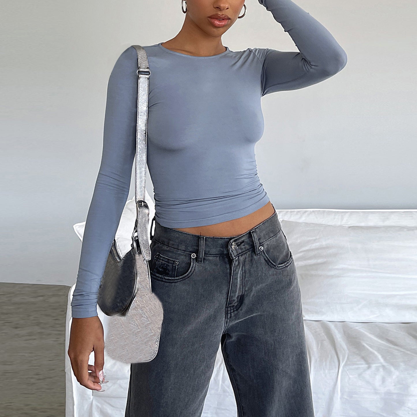 Jersey Fit Slim Casual en colores sólidos - nexbuy.com.mx