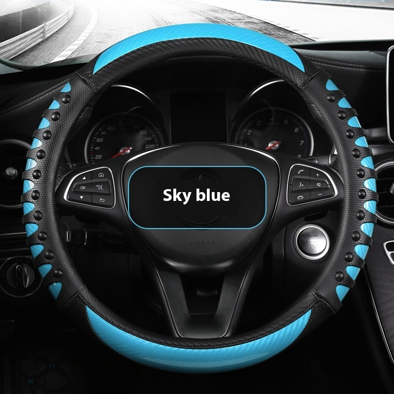 Cubre Volante de Cuero - Cubre Volante de Cuero - Estilo Deportivo y Elegante - nexbuy.com.mx