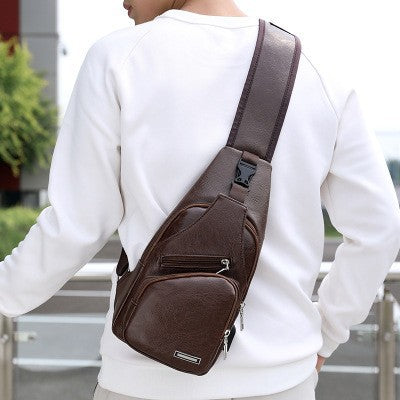 Bolsa de Hombro Casual en Vinipiel para Hombre – Estilo Urbano y Funcional