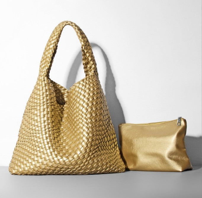 Bolso de Mujer Grande Tipo Cubo Tejido - nexbuy.com.mx