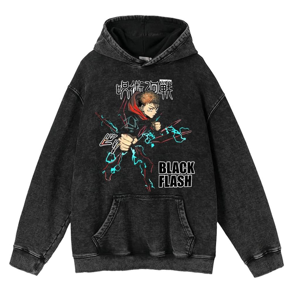 Hoodies Anime Sudadera Deslavada - nexbuy.com.mx
