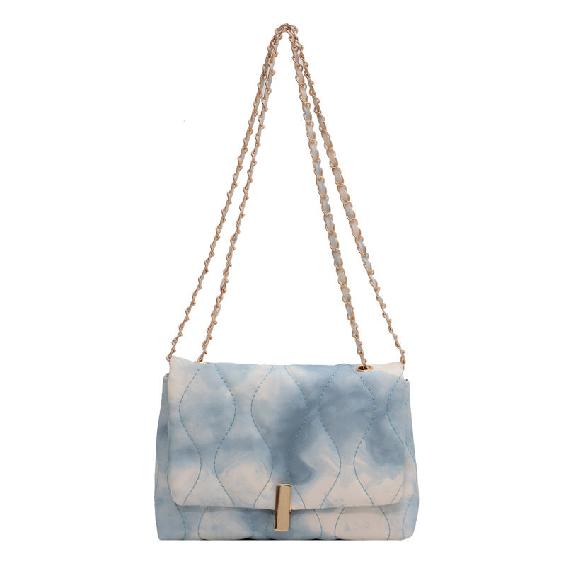bolso pequeño deslavado para mujeres, bolso de un solo hombro bajo el brazo