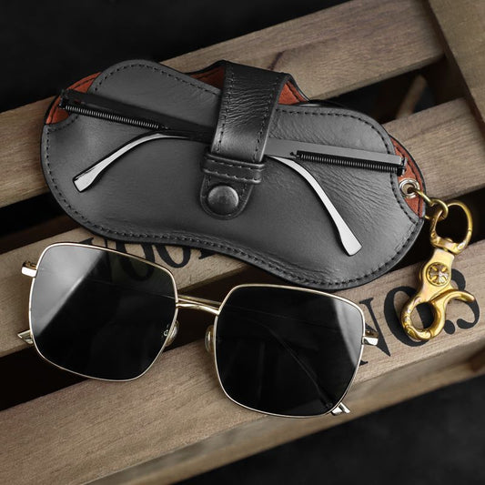 Funda de Lentes Hecha a Mano en Imitación Cuero - nexbuy.com.mx